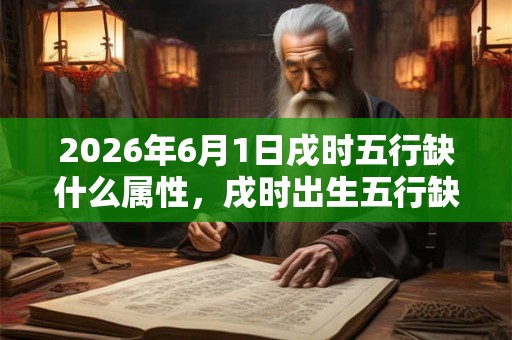 2026年6月1日戌时五行缺什么属性，戌时出生五行缺什么
