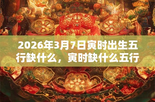 2026年3月7日寅时出生五行缺什么,寅时缺什么五行 2026年3月7日寅时出生五行缺什么,寅时缺什么五行