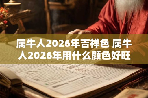 属牛人2026年吉祥色 属牛人2026年用什么颜色好旺运