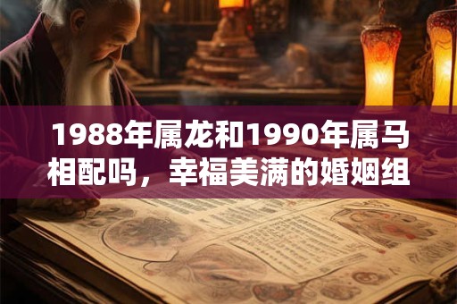 1988年属龙和1990年属马相配吗,幸福美满的婚姻组合 1988年属龙和1990年属马相配吗,幸福美满的婚姻组合