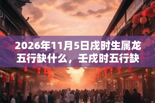 2026年11月5日戌时生属龙五行缺什么,壬戌时五行缺什么 2026年11月5日戌时生属龙五行缺什么,壬戌时五行缺什么