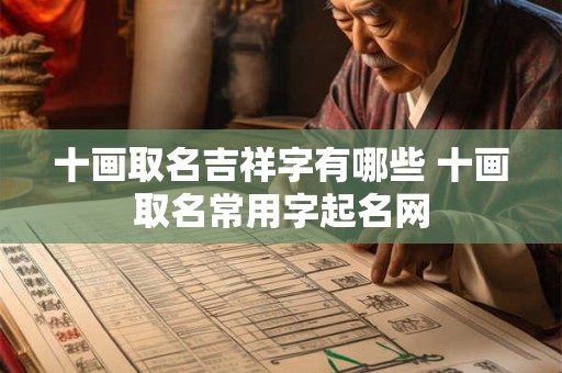 十画取名吉祥字有哪些 十画取名常用字起名网 十画取名吉祥字有哪些 十画取名常用字起名网