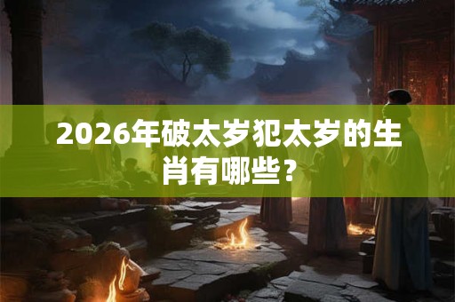 2026年破太岁犯太岁的生肖有哪些? 2026年破太岁犯太岁的生肖有哪些?