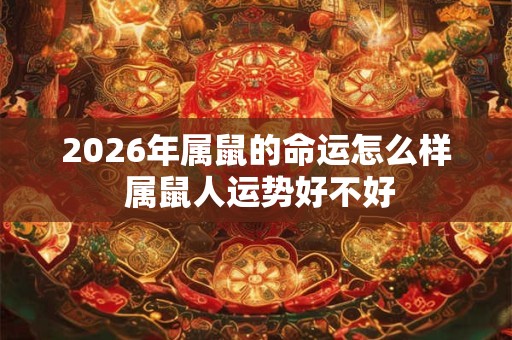 2026年属鼠的命运怎么样 属鼠人运势好不好