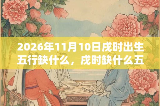 2026年11月10日戌时出生五行缺什么，戌时缺什么五行