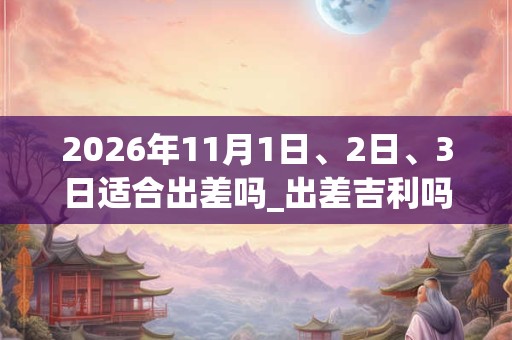 2026年11月1日、2日、3日适合出差吗_出差吉利吗