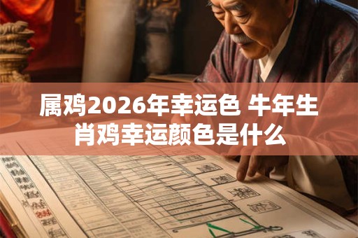 属鸡2026年幸运色 牛年生肖鸡幸运颜色是什么 属鸡2026年幸运色 牛年生肖鸡幸运颜色是什么