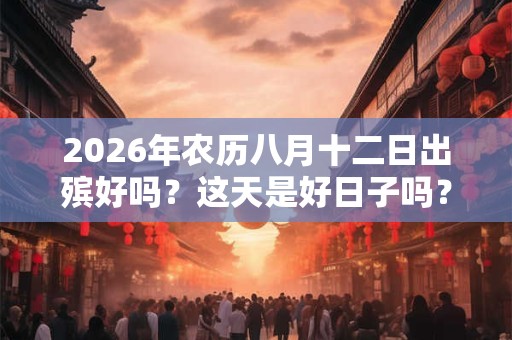 2026年农历八月十二日出殡好吗?这天是好日子吗? 2026年农历八月十二日出殡好吗?这天是好日子吗?