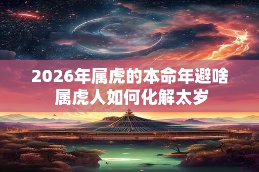 2026年属虎的本命年避啥 属虎人如何化解太岁 2026年属虎的本命年避啥 属虎人如何化解太岁