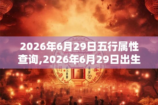 2026年6月29日五行属性查询,2026年6月29日出生五行属什么 2026年6月29日五行属性查询,2026年6月29日出生五行属什么