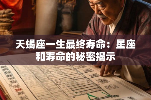 天蝎座一生最终寿命:星座和寿命的秘密揭示 天蝎座一生最终寿命:星座和寿命的秘密揭示