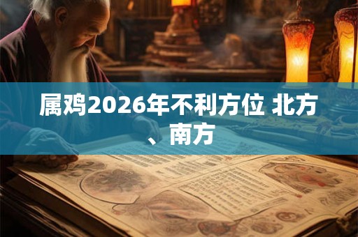属鸡2026年不利方位 北方、南方