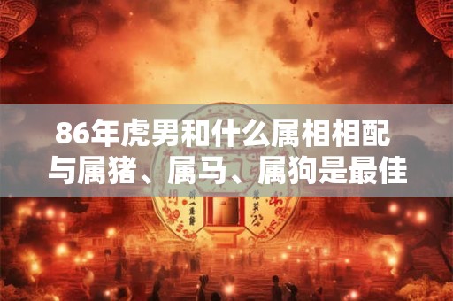 86年虎男和什么属相相配 与属猪、属马、属狗是最佳组合