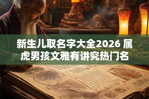 新生儿取名字大全2026 属虎男孩文雅有讲究热门名 新生儿取名字大全2026 属虎男孩文雅有讲究热门名