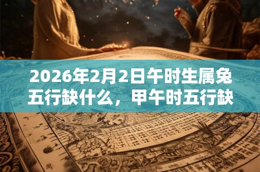 2026年2月2日午时生属兔五行缺什么,甲午时五行缺什么 2026年2月2日午时生属兔五行缺什么,甲午时五行缺什么