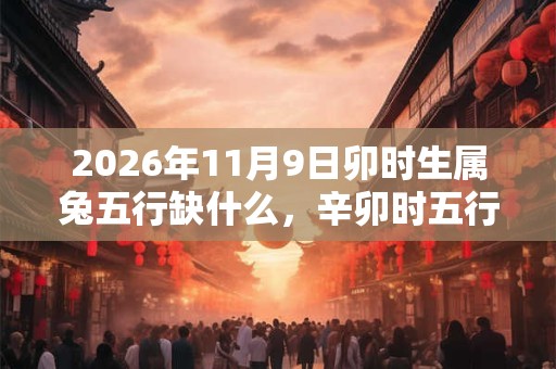 2026年11月9日卯时生属兔五行缺什么，辛卯时五行缺什么