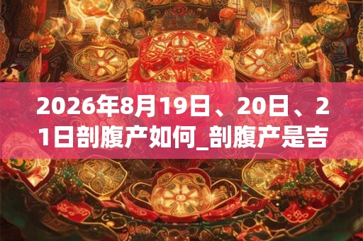 2026年8月19日、20日、21日剖腹产如何_剖腹产是吉日吗 2026年8月19日、20日、21日剖腹产如何_剖腹产是吉日吗