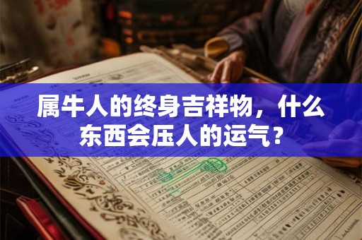 属牛人的终身吉祥物,什么东西会压人的运气? 属牛人的终身吉祥物,什么东西会压人的运气?