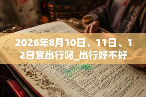 2026年8月10日、11日、12日宜出行吗_出行好不好 2026年8月10日、11日、12日宜出行吗_出行好不好