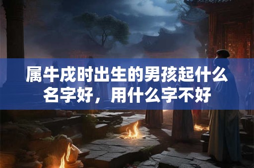 属牛戌时出生的男孩起什么名字好,用什么字不好 属牛戌时出生的男孩起什么名字好,用什么字不好