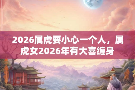 2026属虎要小心一个人,属虎女2026年有大喜缠身 2026属虎要小心一个人,属虎女2026年有大喜缠身