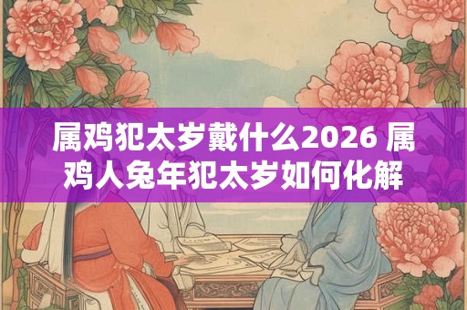属鸡犯太岁戴什么2026 属鸡人兔年犯太岁如何化解 属鸡犯太岁戴什么2026 属鸡人兔年犯太岁如何化解