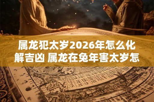 属龙犯太岁2026年怎么化解吉凶 属龙在兔年害太岁怎么办