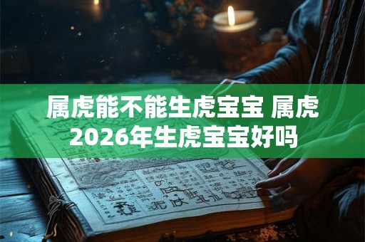 属虎能不能生虎宝宝 属虎2026年生虎宝宝好吗