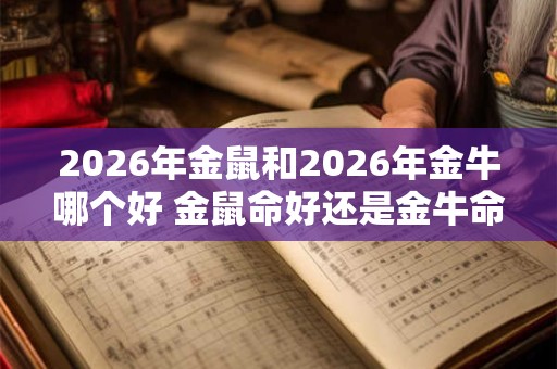 2026年金鼠和2026年金牛哪个好 金鼠命好还是金牛命好