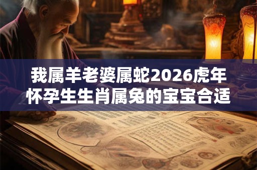 我属羊老婆属蛇2026虎年怀孕生生肖属兔的宝宝合适吗? 我属羊老婆属蛇2026虎年怀孕生生肖属兔的宝宝合适吗?