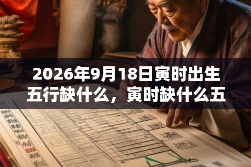 2026年9月18日寅时出生五行缺什么，寅时缺什么五行