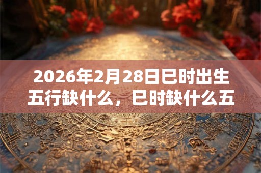 2026年2月28日巳时出生五行缺什么，巳时缺什么五行