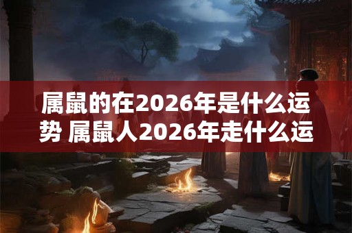 属鼠的在2026年是什么运势 属鼠人2026年走什么运