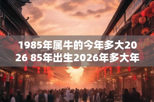 1985年属牛的今年多大2026 85年出生2026年多大年龄