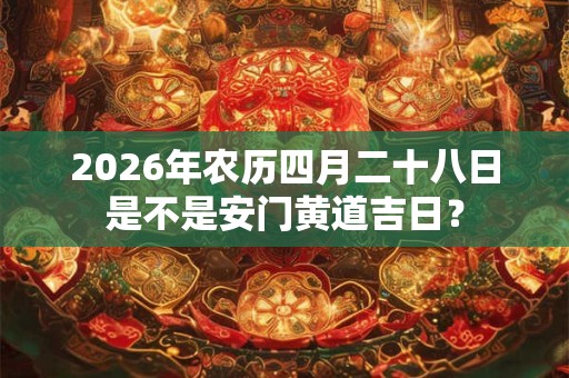 2026年农历四月二十八日是不是安门黄道吉日？