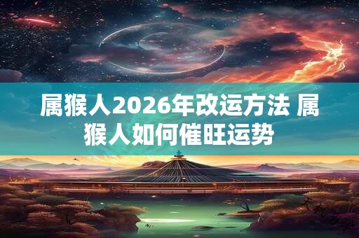 属猴人2026年改运方法 属猴人如何催旺运势 属猴人2026年改运方法 属猴人如何催旺运势