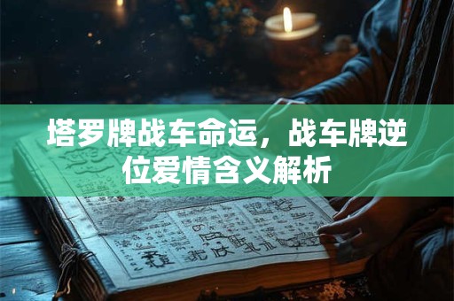 塔罗牌战车命运，战车牌逆位爱情含义解析