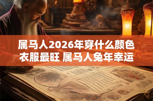 属马人2026年穿什么颜色衣服最旺 属马人兔年幸运色是什么