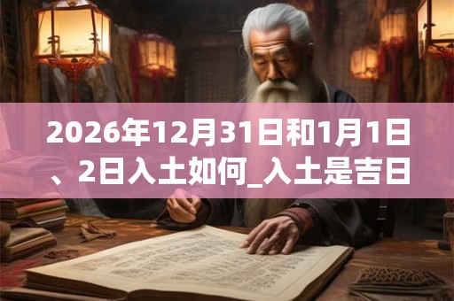 2026年12月31日和1月1日、2日入土如何_入土是吉日吗