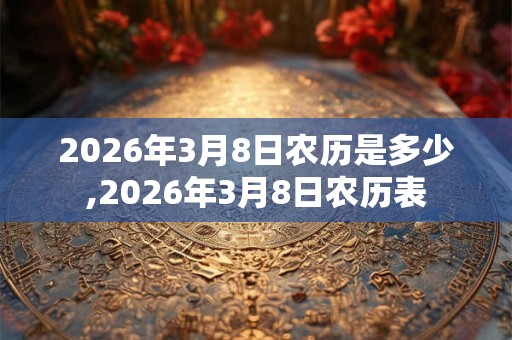 2026年3月8日农历是多少,2026年3月8日农历表