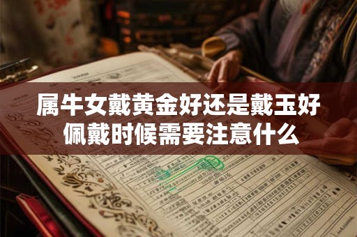 属牛女戴黄金好还是戴玉好 佩戴时候需要注意什么