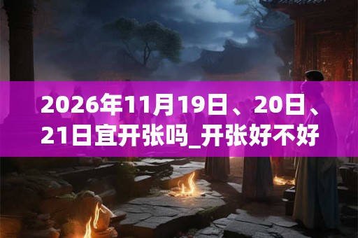 2026年11月19日、20日、21日宜开张吗_开张好不好