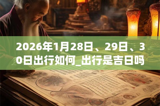 2026年1月28日、29日、30日出行如何_出行是吉日吗