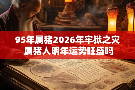 95年属猪2026年牢狱之灾 属猪人明年运势旺盛吗