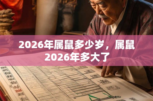 2026年属鼠多少岁，属鼠2026年多大了