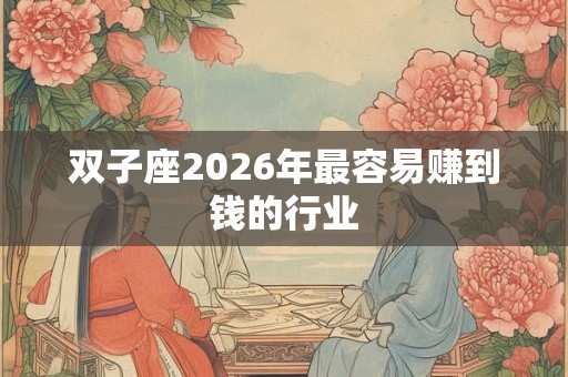 双子座2026年最容易赚到钱的行业