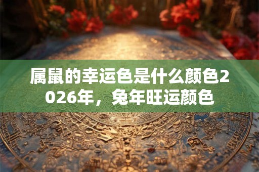 属鼠的幸运色是什么颜色2026年，兔年旺运颜色