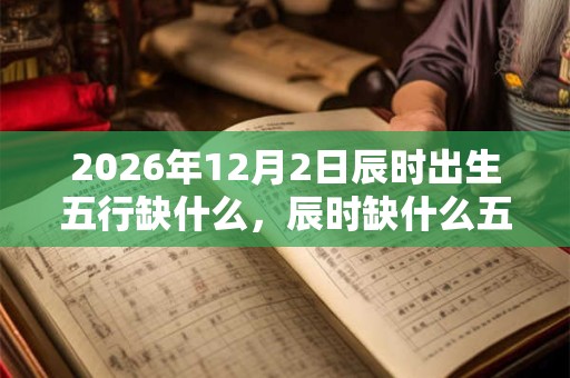 2026年12月2日辰时出生五行缺什么，辰时缺什么五行