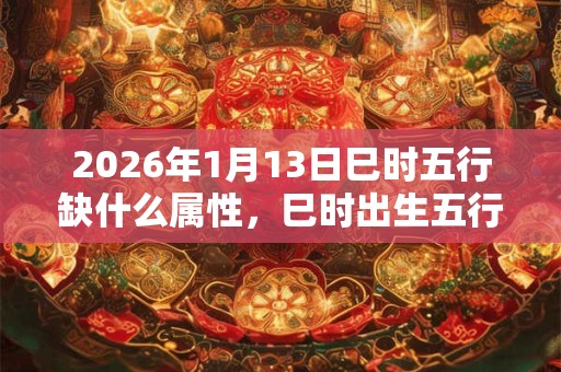 2026年1月13日巳时五行缺什么属性，巳时出生五行缺什么