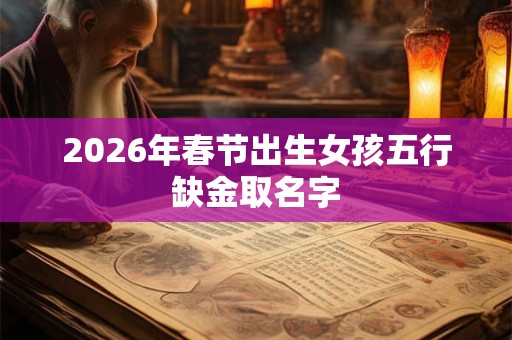 2026年春节出生女孩五行缺金取名字